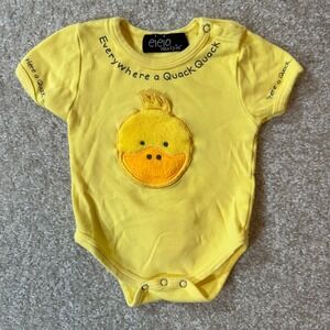 Eieio Mudpie duck one size quack yellow baby size‎ 0-6m
